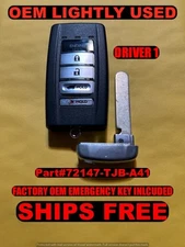 OEM 19 20 ACURA MDX ENGINE START SMART KEYLESS PROXIMITY REMOTE FOB KR5995364 #1