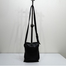 SAS Black Pebbled Leather Organizer Crossbody Bag Made in USA
