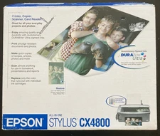 Epson Stylus CX4800 All-in-One Color Inkjet Printer Print Copy Scan Card Reader