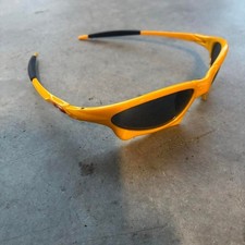 Vintage Oakley X Juliet Yellow Sunglasses Plastic Remake Made in Taiwan