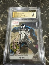 2024 Marvel platinum upper deck mark bagley Venom Autograph cgc 8