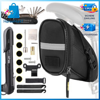 Satteltasche Reparaturset 16-In-1 Multitools Pumpe Reifenheber Flickzeug Fahrrad