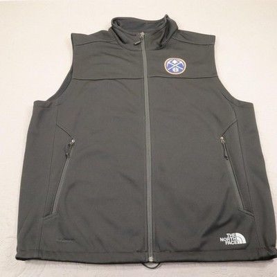 The North Face Denver Nuggets Windwall Vest Mens XL Black Softshell Logo NBA