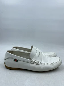 Mocassins Gucci en cuir blanc à enfiler M 9,5
