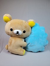 Rilakkuma San-X Bear Plush 14 Holding Blue Cloud New With Tags