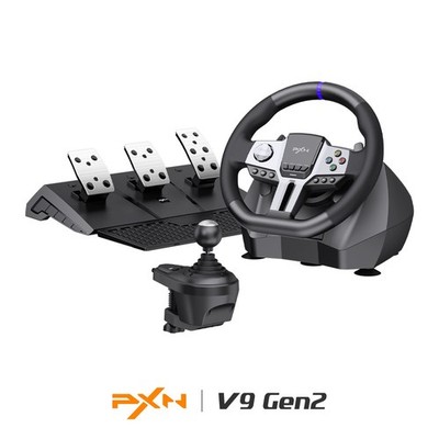PXN V9 GEN2 270/900 Gaming Driving Wheel With Pedals Shifter For PC PS3 PS4 Xbox