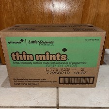 Girl Scout Cookies THIN MINTS - 12 BOXES - WHOLE CASE 