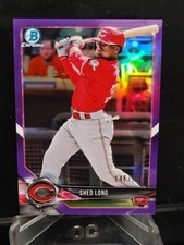 Shed Long RC 2018 Bowman Draft Chrome Purple Refractor #BDC-120 /250 - Reds