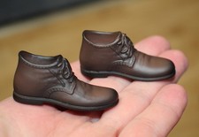 1/6 Brown Casual Business Shoes, Boots,  Wolverine Hot Toys  Phicen In USA