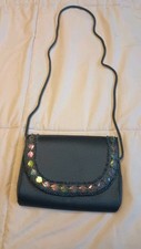 Vintage Walborg Navy Blue Beaded Handbag Made In Hong Kong