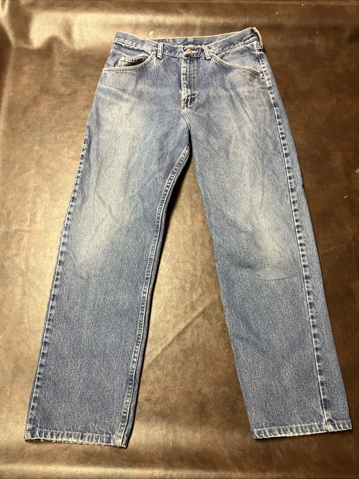WRANGLER Relaxed Fit 33x32 Denim Blue Jeans Retro 9760WDR Great Condition 