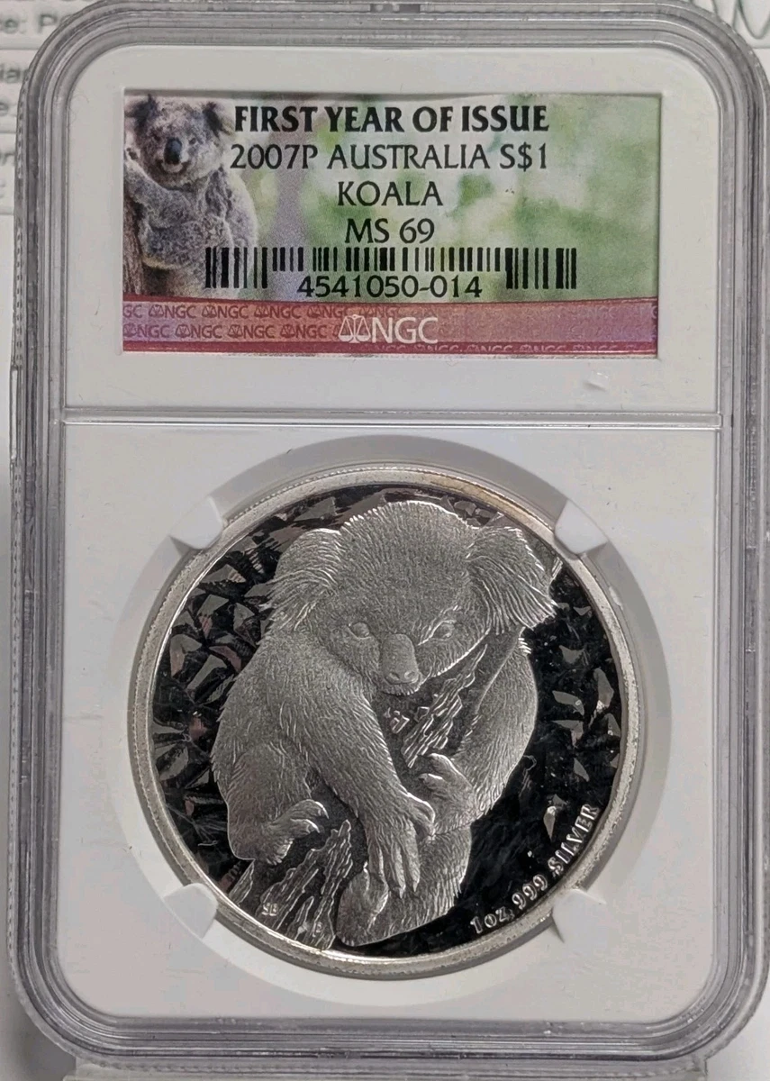 Australian Koala MS 69 Graded 1 oz Precious Metal Content per Unit