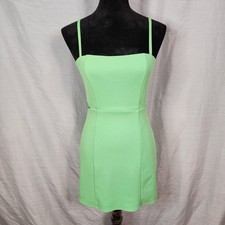 SHOW ME YOUR MUMU Size Small Green Tory Cut Out Mini Bodycon Dress Going Out EUC