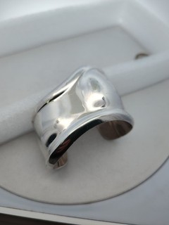 Tiffany & Co Sterling Silver Elsa Peretti 1978 Bone Cuff Bracelet Right Hand SM