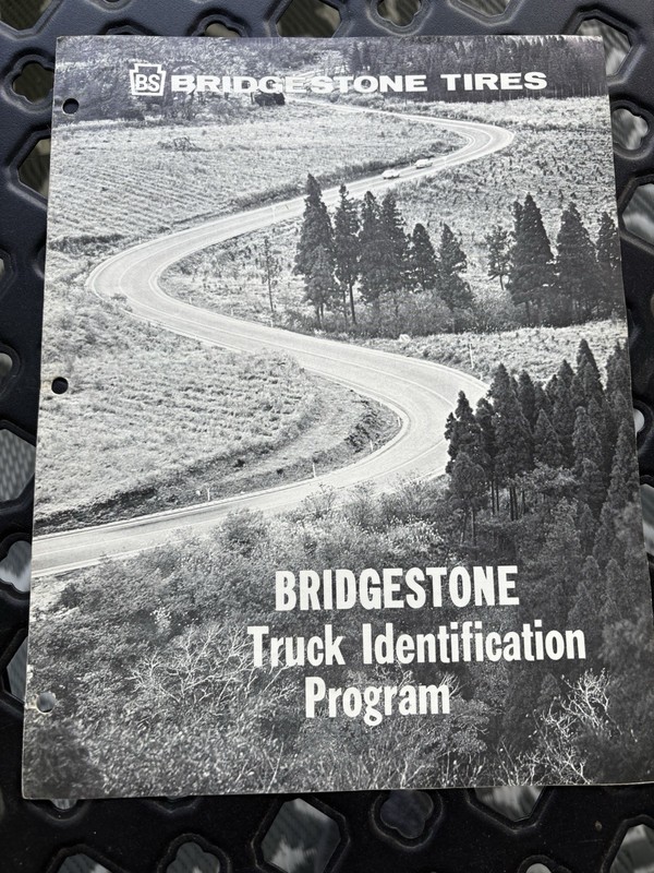 Brochure Bridgestone Tires Truck Identification Program 1978