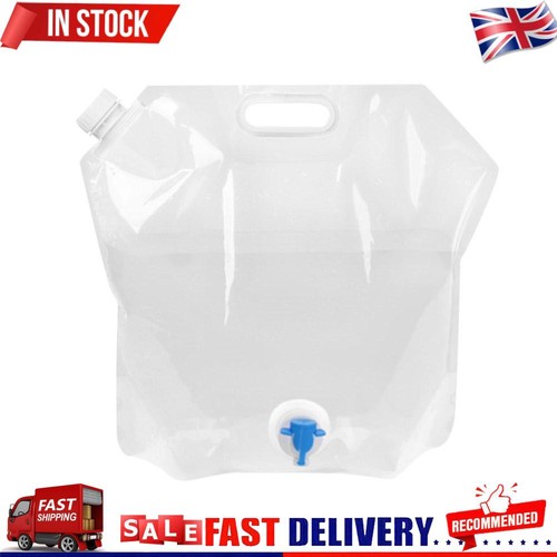 Portable Outdoor Folding Collapsible Water Bags Drinking Carrier (White10L)