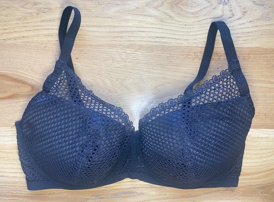 Sujetador Victoria's Secret Negro Talla: 36DDD Sujetador Push Up Nuevo Sin Etiquetas Encaje de Red Foto 2 de 4