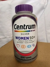 Centrum Silver MultiVitamin Vitamin 200 Tabs Women Over 50+ Exp Date: 12/2025