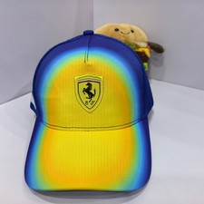 Gorra de béisbol Ferrari unisex clásica azul bordada correa ajustable