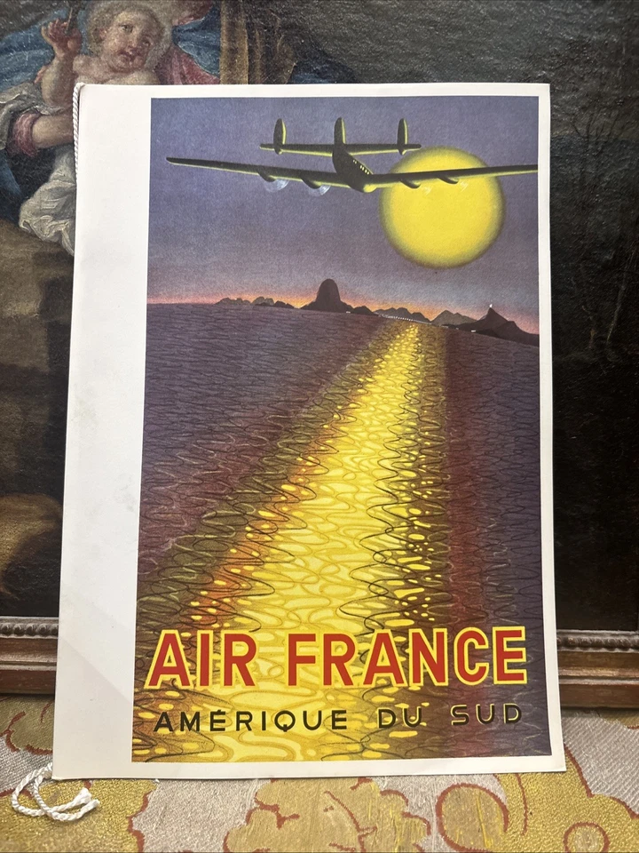 Ancien Menu Le Concorde Avion Air France Authentique Amérique Du Sud - Photo 1/1