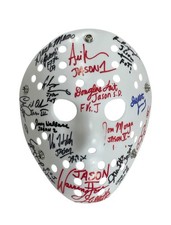 Jason Voorhees Cast Signed Prop Replica Mask By 16 Jason Friday The 13th JSA 🔪