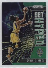 2021 Panini Prizm WNBA Get Hyped Green Prizm Candace Parker #10 0nr3