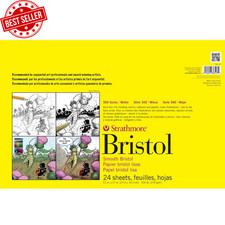 Strathmore 300 Series 11x17 Smooth Art Media Paper 24 Sheets Bristol Pad