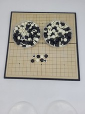 Folding Magnetic 19x19 Go Game Set Board 11 inch with Single Convex Stones