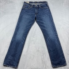 Y2K Polo Ralph Lauren Mens Jeans Dark Wash Straight Leg VTG Made in Mexico 32x32
