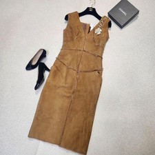 CHANEL Vintage Shearling Sheepskin Dress Made In France
