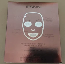 111 Skin Rose Gold Brightening Facial Treatment Mask 5 count 1.01 floz exp3/2025