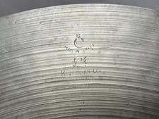 K. ZILDJIAN ISTANBUL 18 Old Stamp cymbal. VID...