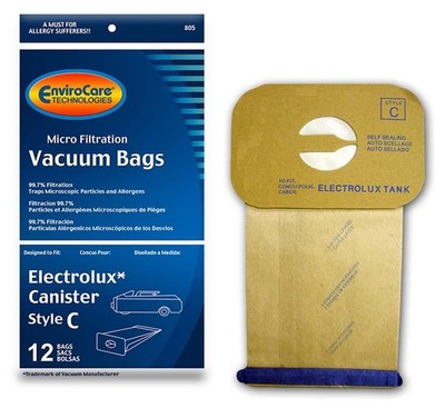 12 Vacuum Bags to fit Aerus/Electrolux Type C Bags