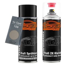 Autolack 2K Spraydosen Set für Opel 159 Diamantsilber Felgen Metallic
