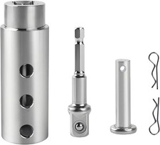 Trailer Jack Drill Adapter, 1 Inch Drive Shaft Stainless Steel Heavy Duty Adapte