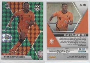 2021 Panini Mosaic UEFA Euro 2020 Green Mosaic Prizm Ryan Gravenberch #148