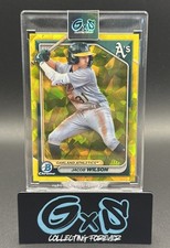 Jacob Wilson 2024 Bowman Sapphire Edition Chrome Prospects Yellow /75 #BCP-3