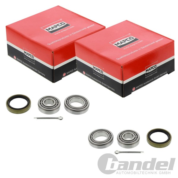 2X Mapco RADLAGER-SATZ Hinten Passend FüR Nissan Micra-image