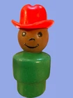 Vintage Fisher-Price Little People Rare Whoops Cowboy