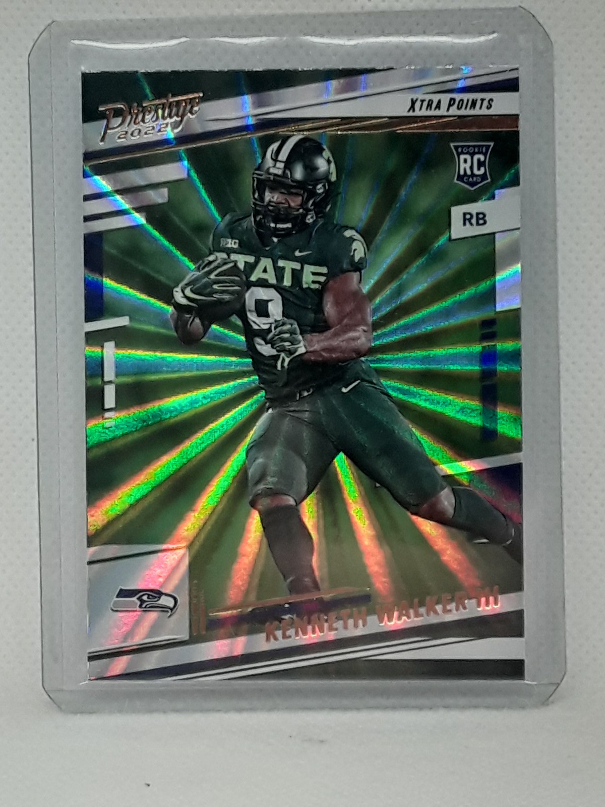 2022 Panini Prestige Xtra Points Sunburst #314 Kenneth Walker III