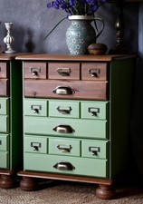 Pine Apothecary Style Bedside Cabinet Bedside Drawers Chest Of Drawers / Right 1