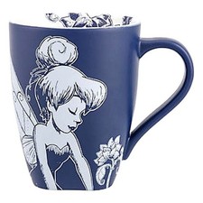 Tinker Bell Blue and White baroque Mug, Original Disneyland Paris
