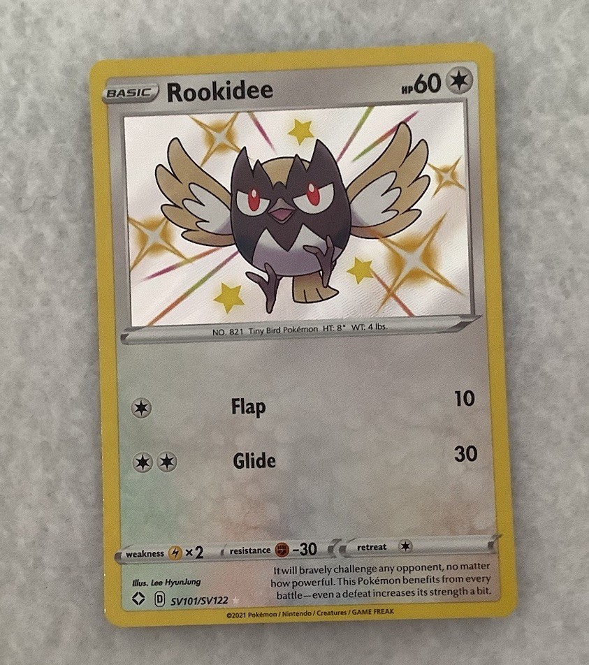 2021 Pokémon Shining Fates Shiny Rare Holo # SV101 Rookidee 