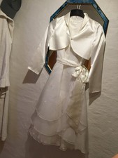 Kommunionkleid Mädchen weiß Gr. 140 mit Bol...