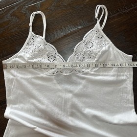 La Perla Intimates Sleepwear US Sz L White Nightgown Negligee Baby Doll Slip
