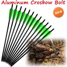 12x 16/18/20/22"inch Archery Aluminum Crossbow Arrows Bolts Hunting Poweful NEW