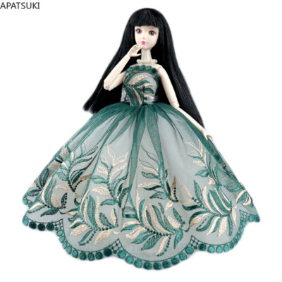 Green Fashion Wedding Dress for 11.5'' Doll Outfits Clothes Party Gown 1/6 Toys