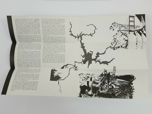 Vintage 1968 Travel Guide Brochure - Oroville Dam and Lake Oroville California - Picture 3 of 5