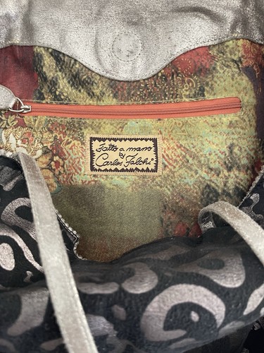 CARLOS FALCHI ANIMAL PRINT TOTE - Picture 4 of 5