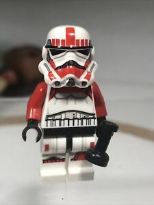 Lego Star Wars Shock Trooper Stormtrooper with Blaster Authentic 75134 Red | eBay